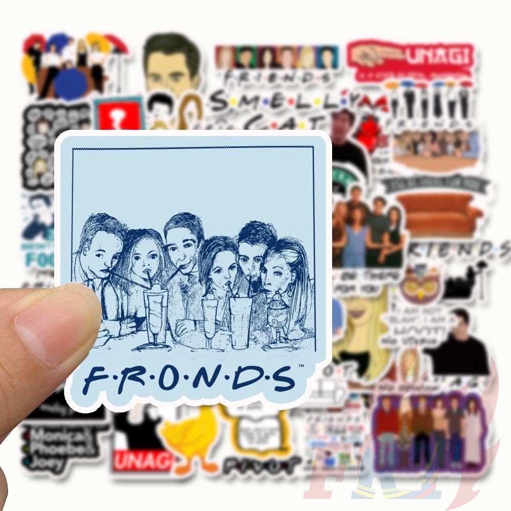 ❉ Friends - Series 01 Stickers ❉ 50Pcs/Set Classical NBC TV Shows DIY Fashion Decals Doodle Stickers