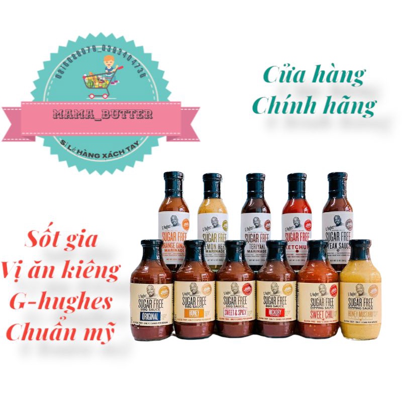 Sốt ướp/ Sốt chấm không đường ít calo G HUGHES