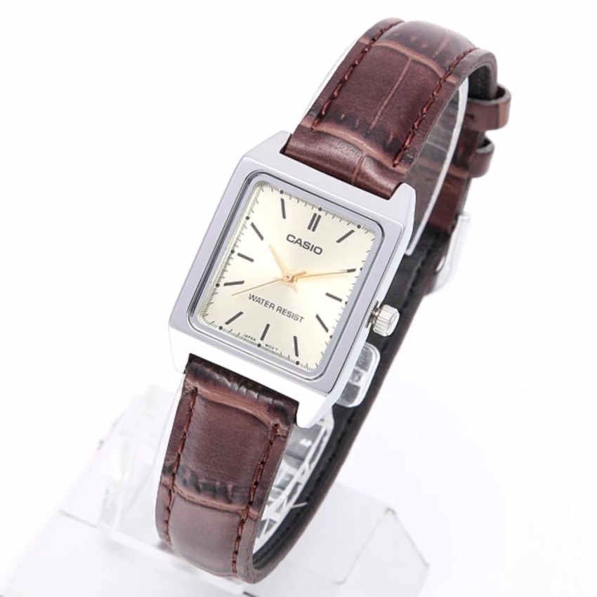 Đồng hồ nữ dây da Casio chính hãng Anh Khuê LTP-V007L-9EUDF
