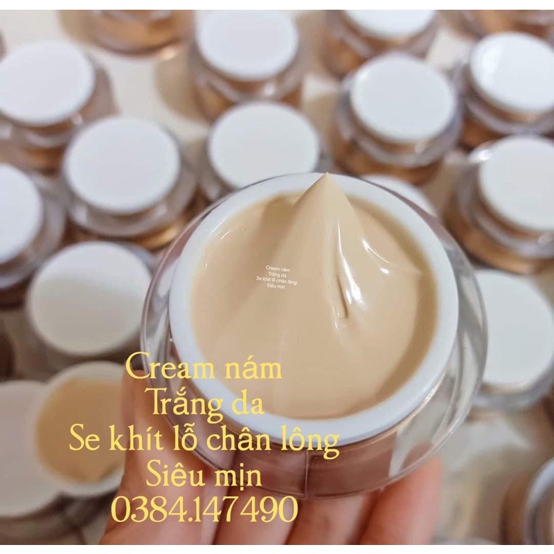 Sỉ 5 hũ kem sâm tươi bong nám , tàn nhang , trắng da , se khít lỗ chân lông handmade