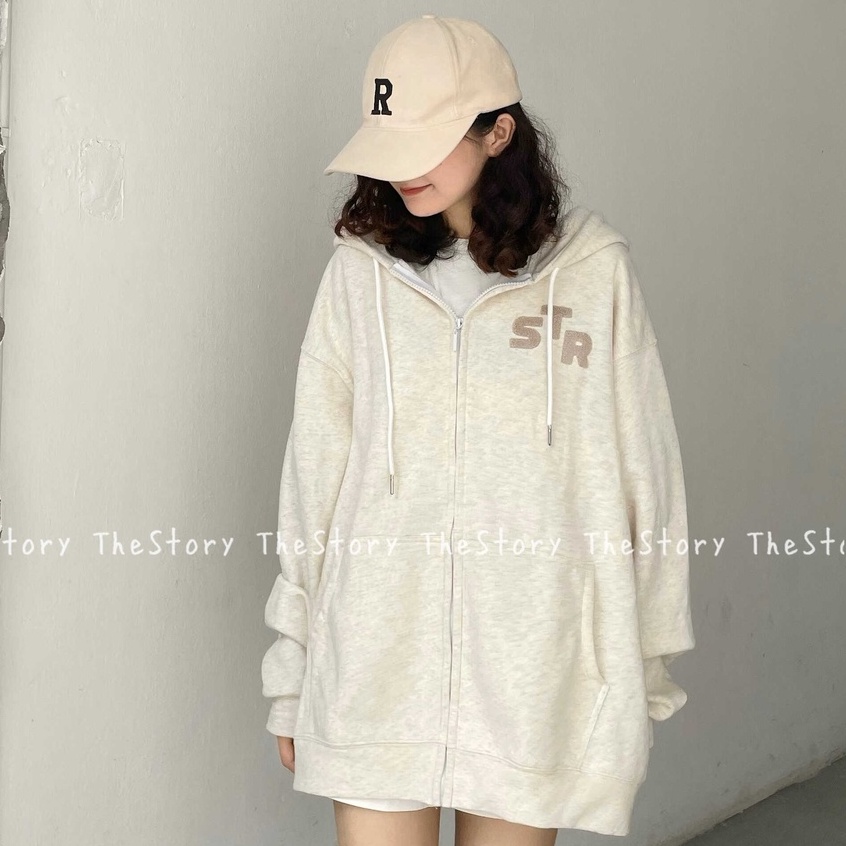 Áo Hoodie Zip SS8 cào bông A2497+ SS2 oversize unisex thêu logo  A1053