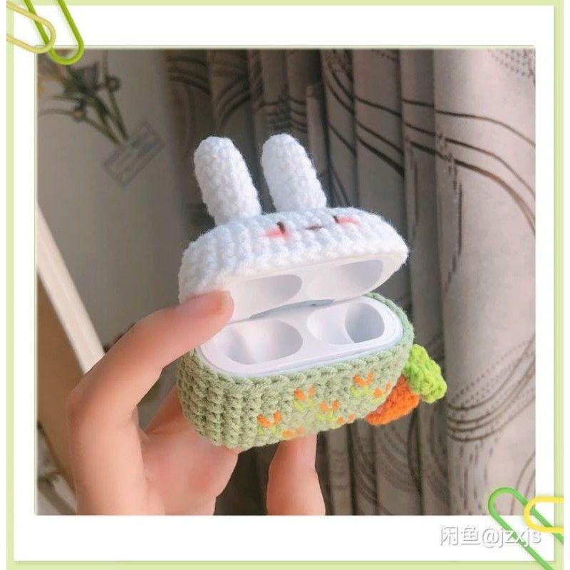 Vỏ ốp airpod 1/2/3/pro/pro4 Thỏ May Mắn _ handmade