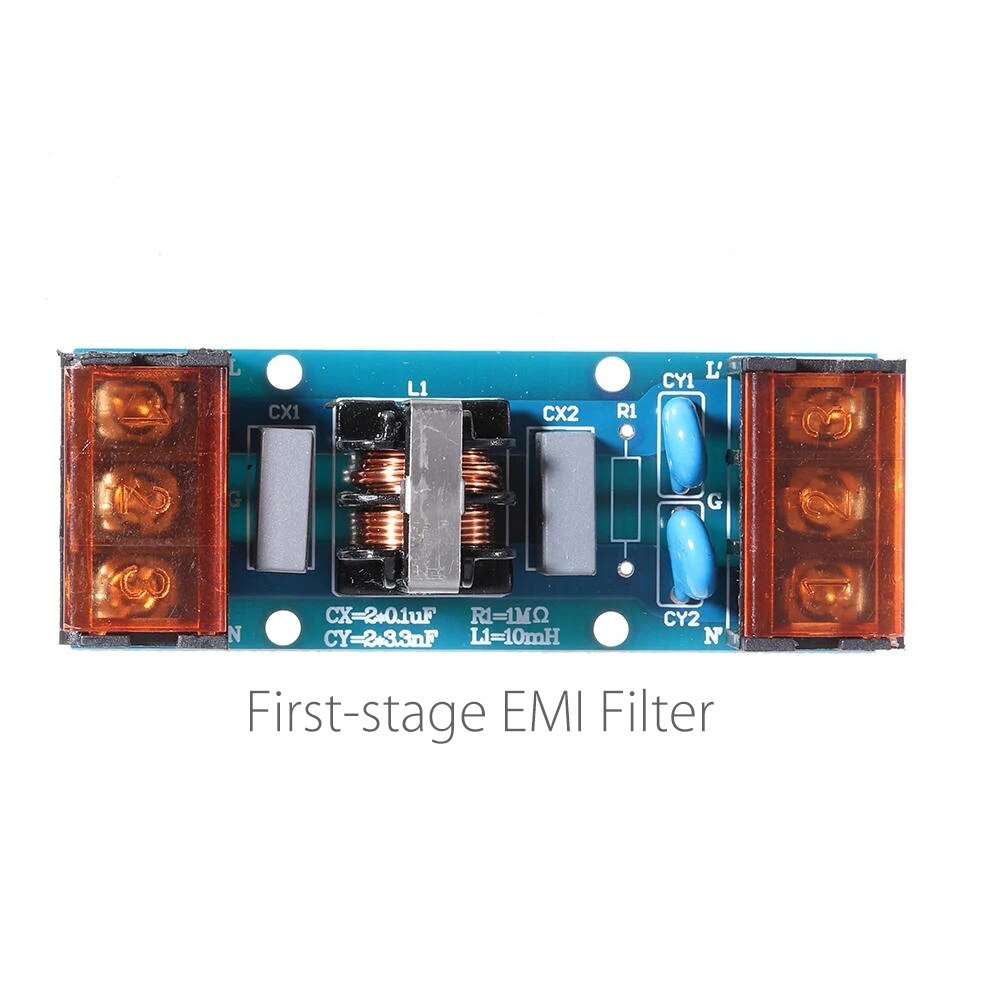 Bộ Lọc Nguồn Âm Thanh EMI Giai Đoạn Thứ Nhất 6A/25A Máy Lọc Điện, Điện Xoay Chiều 50/60HZ Nhiễu Từ