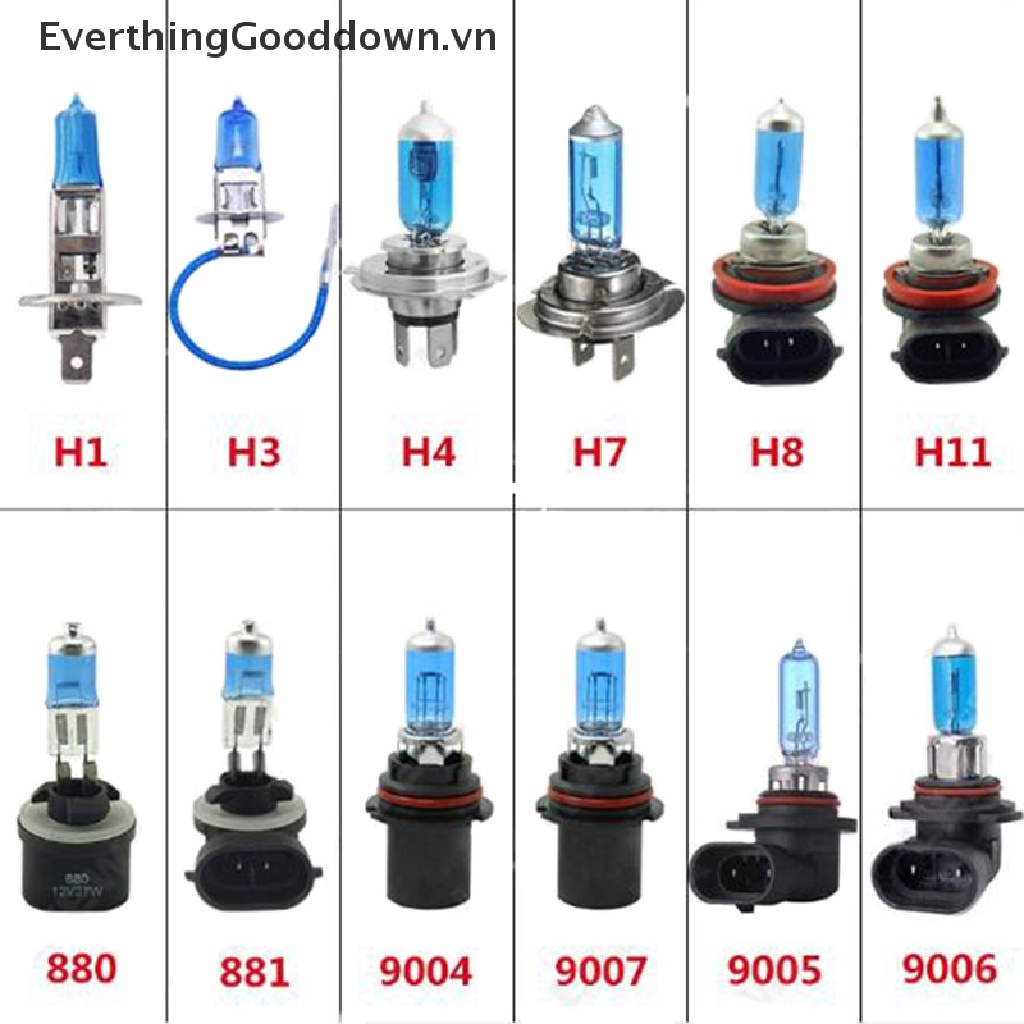 Đèn Pha Xenon H1 H3 H4 H7 H11 9006 9007 Ánh Sáng Trắng 12V Cho Xe Hơi