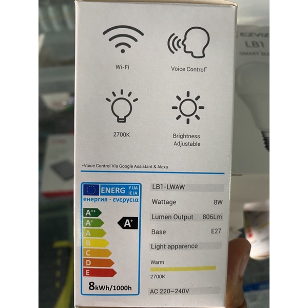Đèn LED thông minh EZVIZ CS-HAL-LB1-LWAW Wifi | BigBuy360 - bigbuy360.vn
