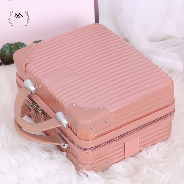 Vali du lịch , túi đựng hành lí xách tay 14 inch nhỏ nhẹ  , côp đựng mỹ phẩm