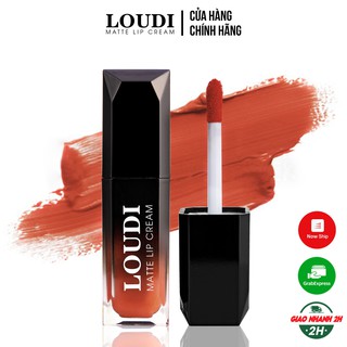 Son kem lì màu cam cháy 5g vỏ đen Loudi 19006CC chính hãng