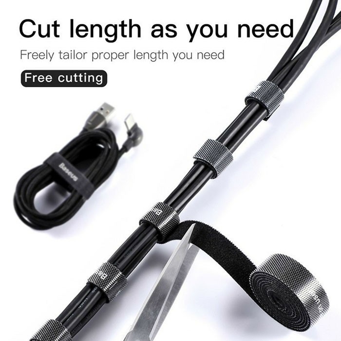 Dây Quấn Cáp BASEUS giúp Dây Điện Gọn Gàng Chống Rối Dây