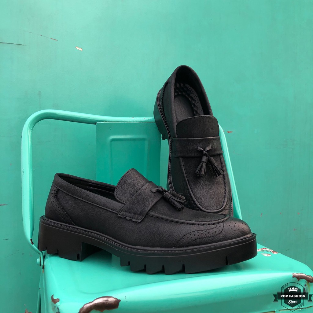 Giày lười công sở nam -  Giày lười nam đai chuông - Giày lười nam tăng chiều cao 6CM | BigBuy360 - bigbuy360.vn