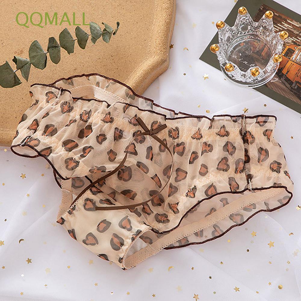 Quần Lót Ren Xuyên Thấu Họa Tiết Da Báo Gợi Cảm Cho Nữ