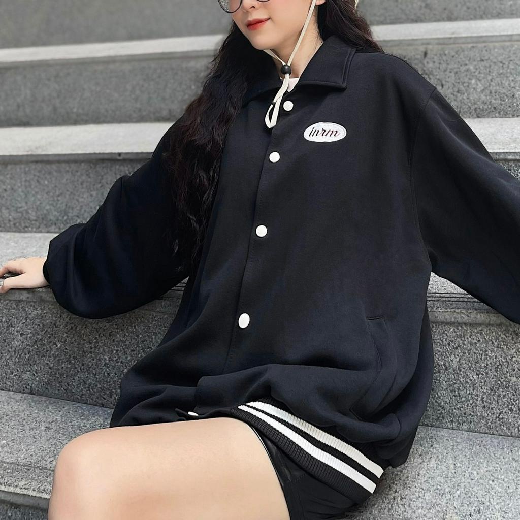 Áo khoác jacket IRU form rộng vải nỉ dày dặn phong cách ulzzang - Tuni Store