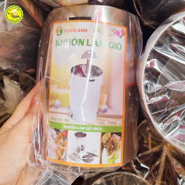Khuôn giò thủ, giò xào, giò lụa tim tròn loại inox cao cấp