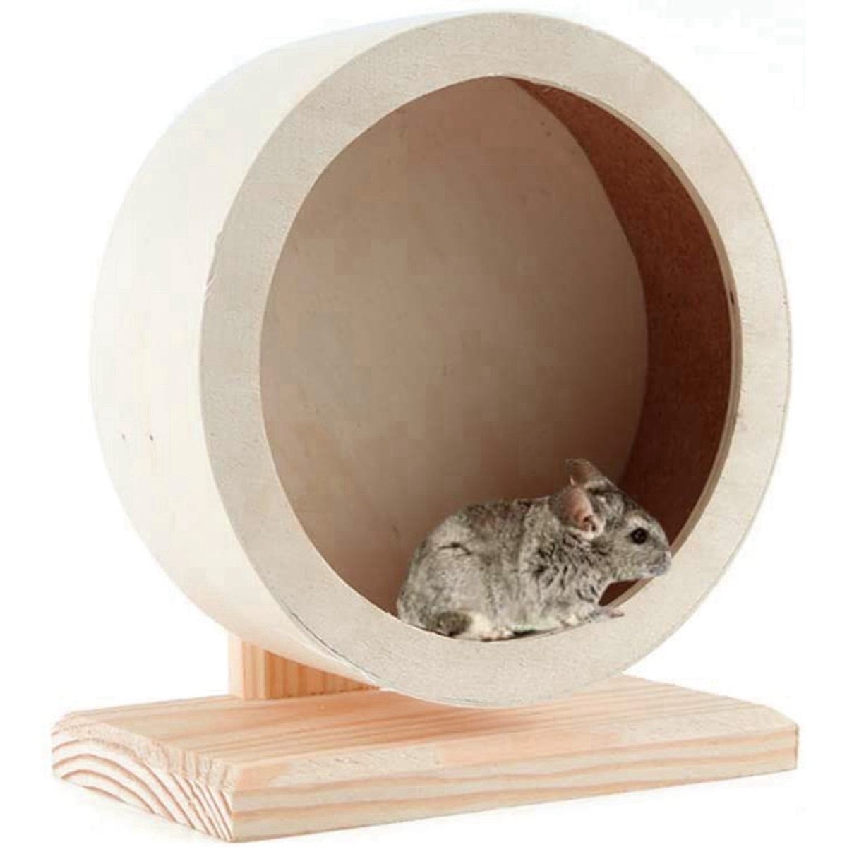 Bánh Xe Lăn Tập Thể Dục Bằng Gỗ Tự Nhiên Không Gây Tiếng Ồn Cho Chuột Hamster