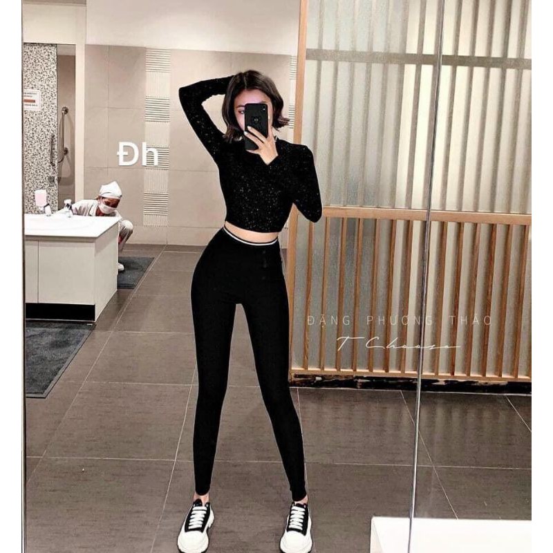 QUẦN LEGGING UMI VIỀN CẠP KÈM HỘP LV