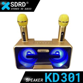 Loa karaoke sdrd 301 2 micro không dây cao cấp 20w