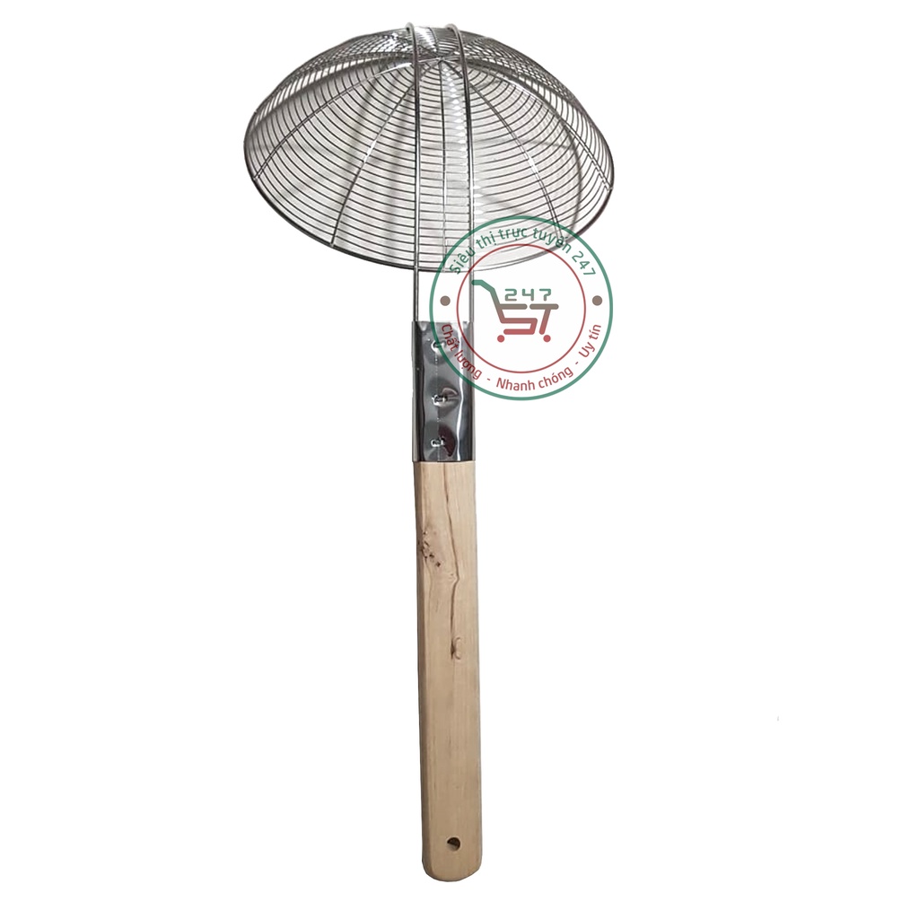 Cảo, vợt inox lọc bột nhúng mì hủ tiếu tiện dụng với nhiều kích thước