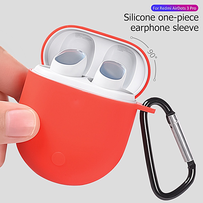 1 Vỏ Bảo Vệ Hộp Sạc Tai Nghe Xiaomi Redmi AirDots 3 Pro / Redmi Buds 3 Pro Bằng Silicon Mềm Chống Thấm Nước
