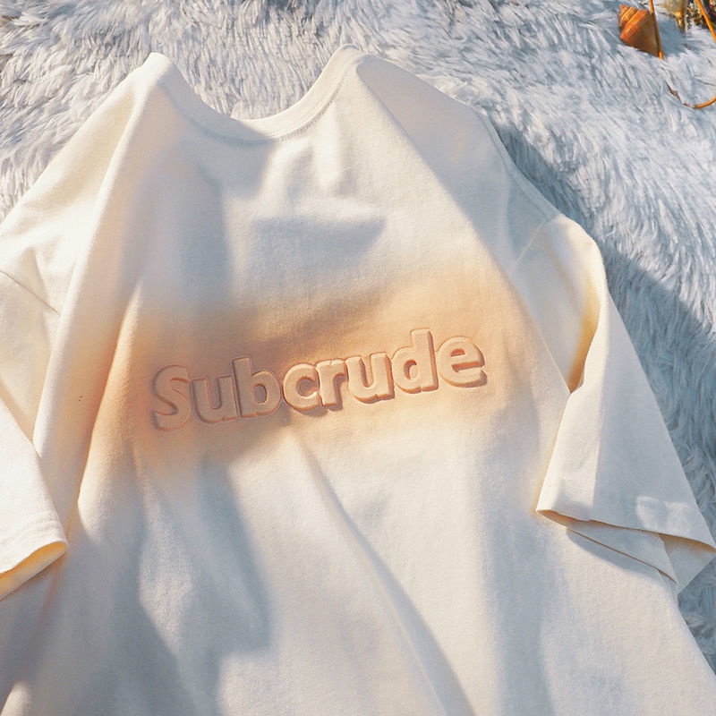 Áo Thun Tay Ngắn Dáng Rộng In Chữ Màu Gradient Thời Trang 2022 Cho Nữ