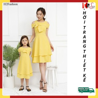 289K-SÉT VÁY ĐÔI MẸ VÀ BÉ LOẠI 1 SIÊU SANG CHẢNH, giá iu thương ,Kiểu dáng mới 2020, thời trang hàn quốc, thời trang nữ