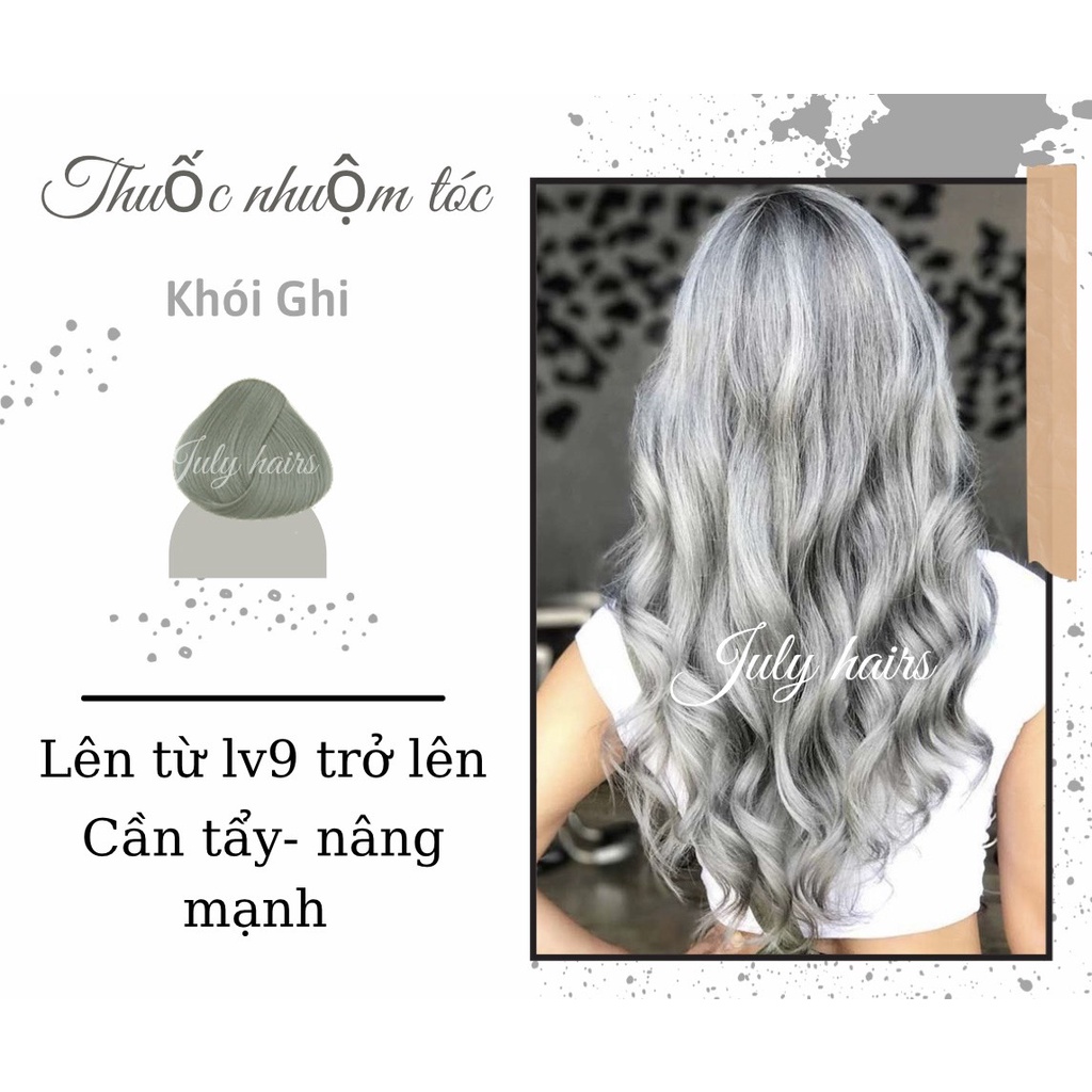 màu nhuộm tóc KHÓI TUYẾT ( KHÓI TRẮNG)