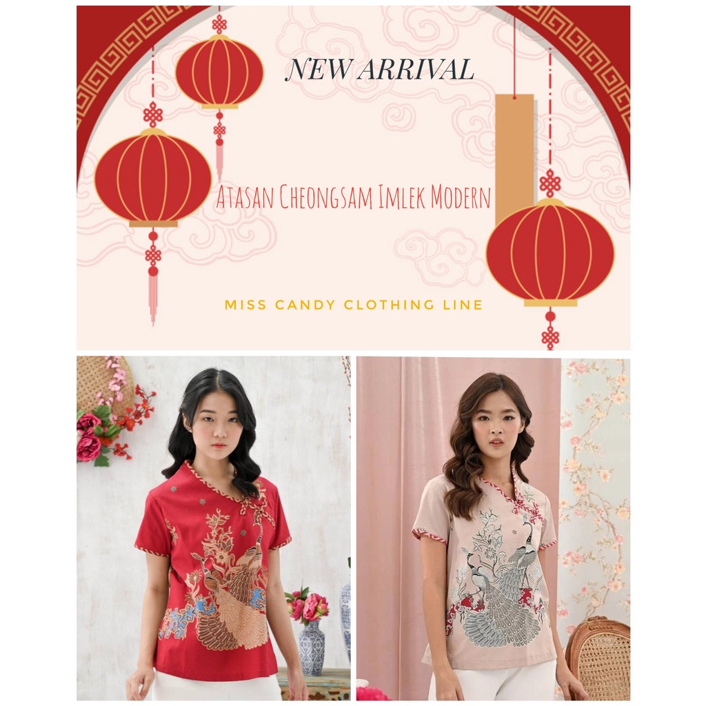 Áo Sườn Xám Cách Tân 184 batik Đỏ Mừng Năm Mới
