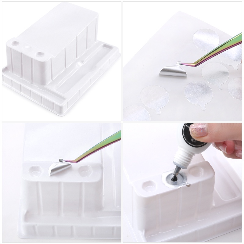 3 lần chiều cao của lông mi theo mẫu màu Pallet lapel người nuôi lông mi giả công cụ kéo dài lông mi