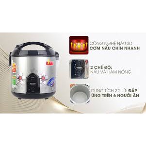 Nồi cơm điện Sharp 2.2 lít KS-R231STV