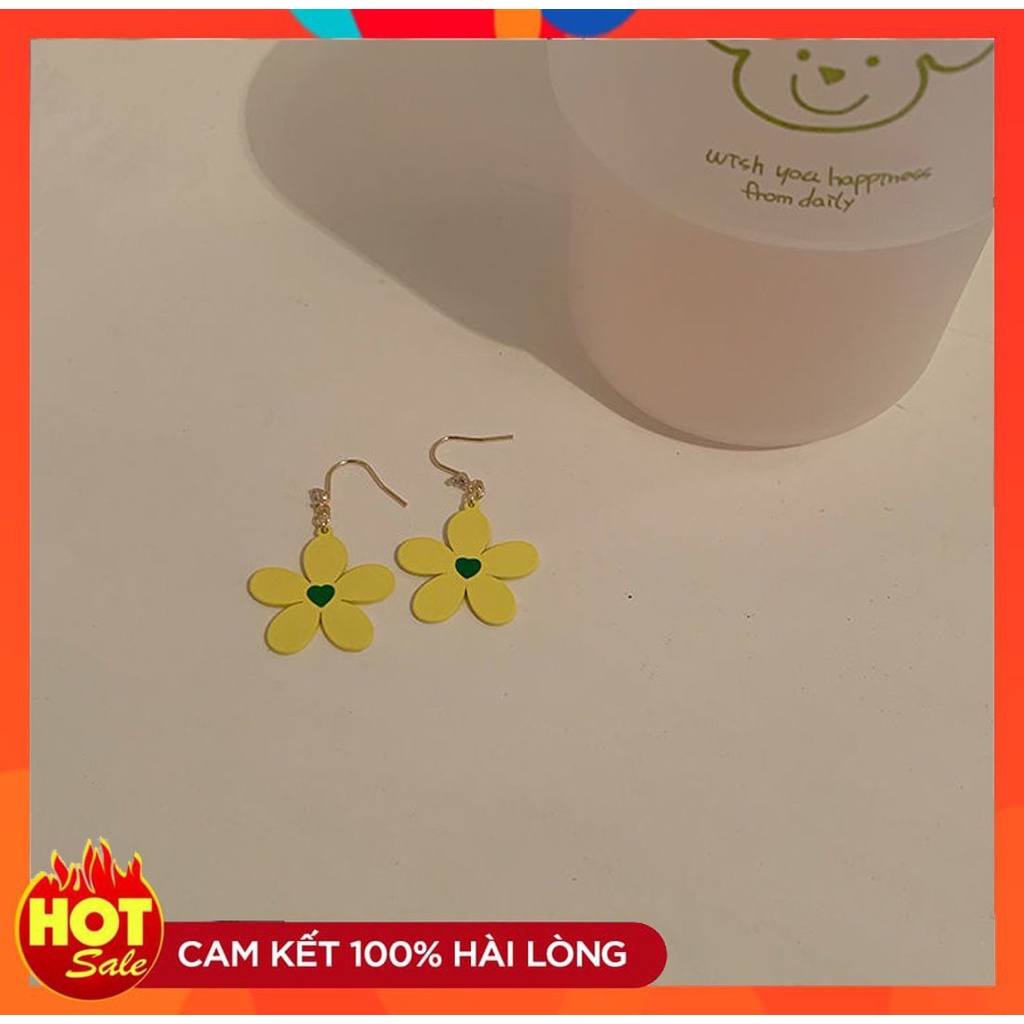 [HOT] BÔNG TAI KHUYÊN TAI HOA VÀNG THỜI TRANG MÙA HÈ ĐI BIỂN DỄ THƯƠNG PHONG CÁCH HÀN QUỐC 221BT051