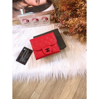 Ví mini gập da hạt ( full hộp)
