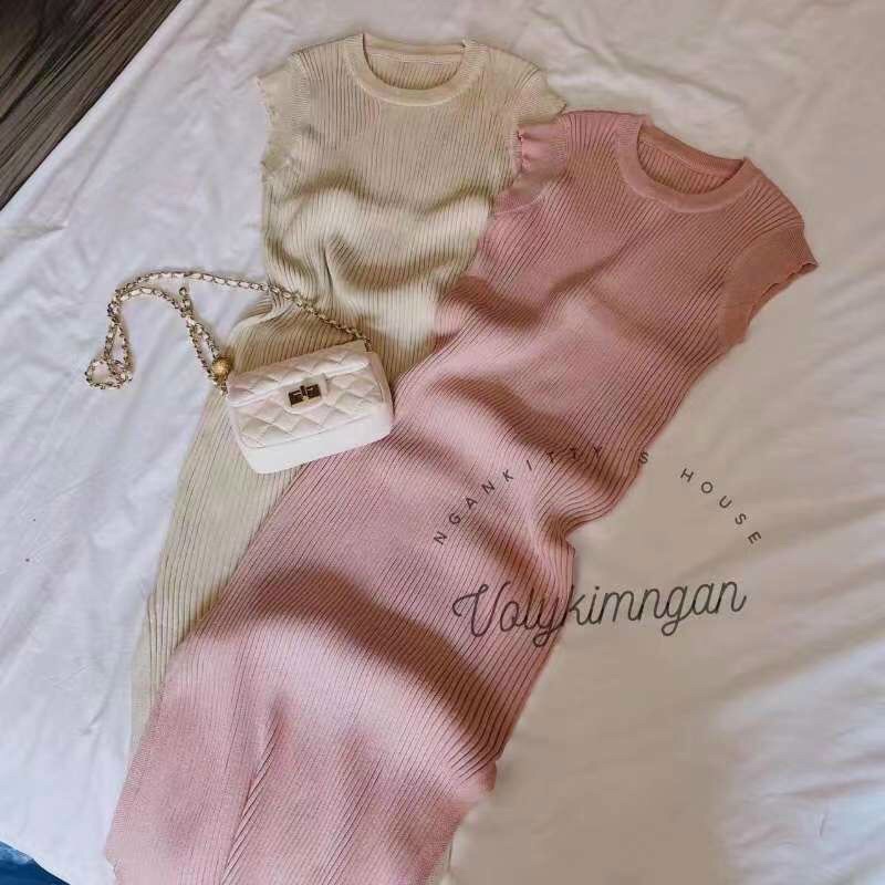 Đầm Len Mongtoghi Tay Cánh Dáng dài