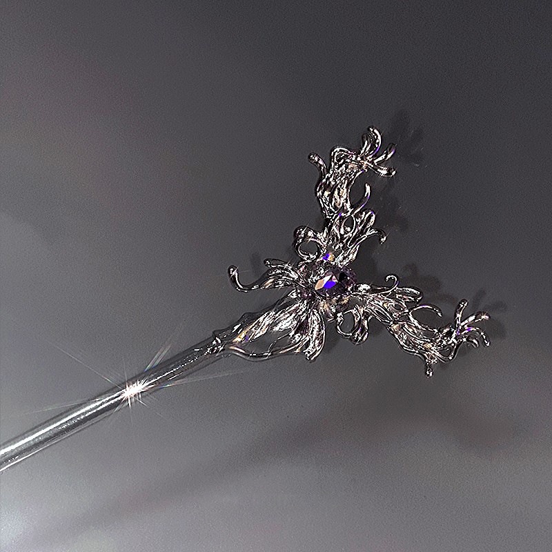 Trâm Cài Tóc Hình Bướm Bằng Kim Loại Phong Cách Trung Hoa Cổ Điển Cho Nữ