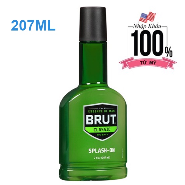 Nước Hoa Nam Sau Cạo Râu Brut Classic Scent Splash On 207ml