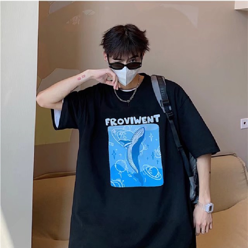 Áo Thun Tay Ngắn Dáng Rộng In Chữ Cỡ Lớn Thoải Mái Thời Trang Mùa Hè Cho Nam Và Nữ size M-5XL