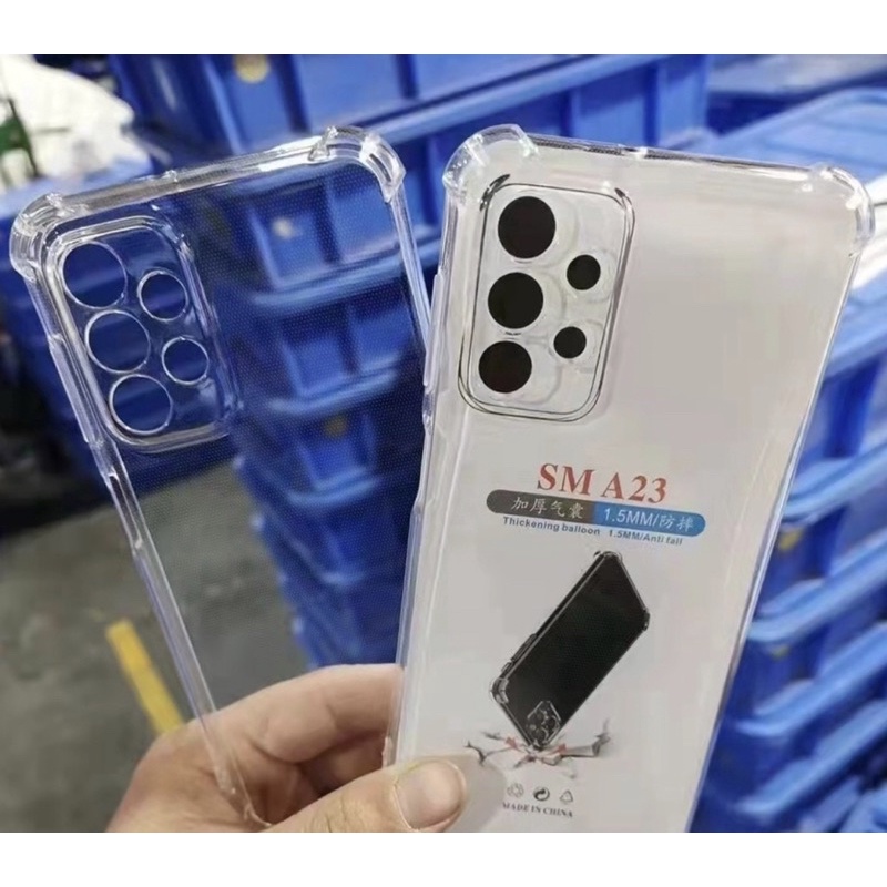 Ốp lưng dẻo trong chống sốc cho Samsung A23, A13, A03 Suli ơn gờ cao 4 góc trong suốt