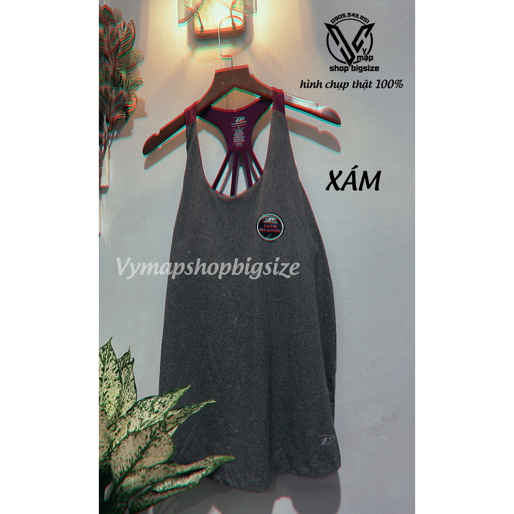 ÁO TẬP GYM NỮ - ÁO TANKTOP PHỐI 2 MÀU