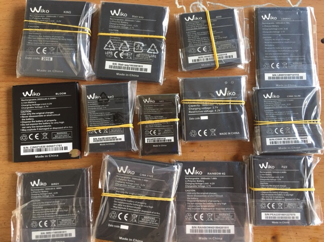 Pin wiko đủ các dòng