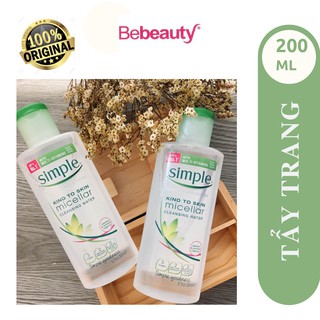 Nước Tẩy Trang Simple Micellar Cleansing Water, 200ml - 0514584