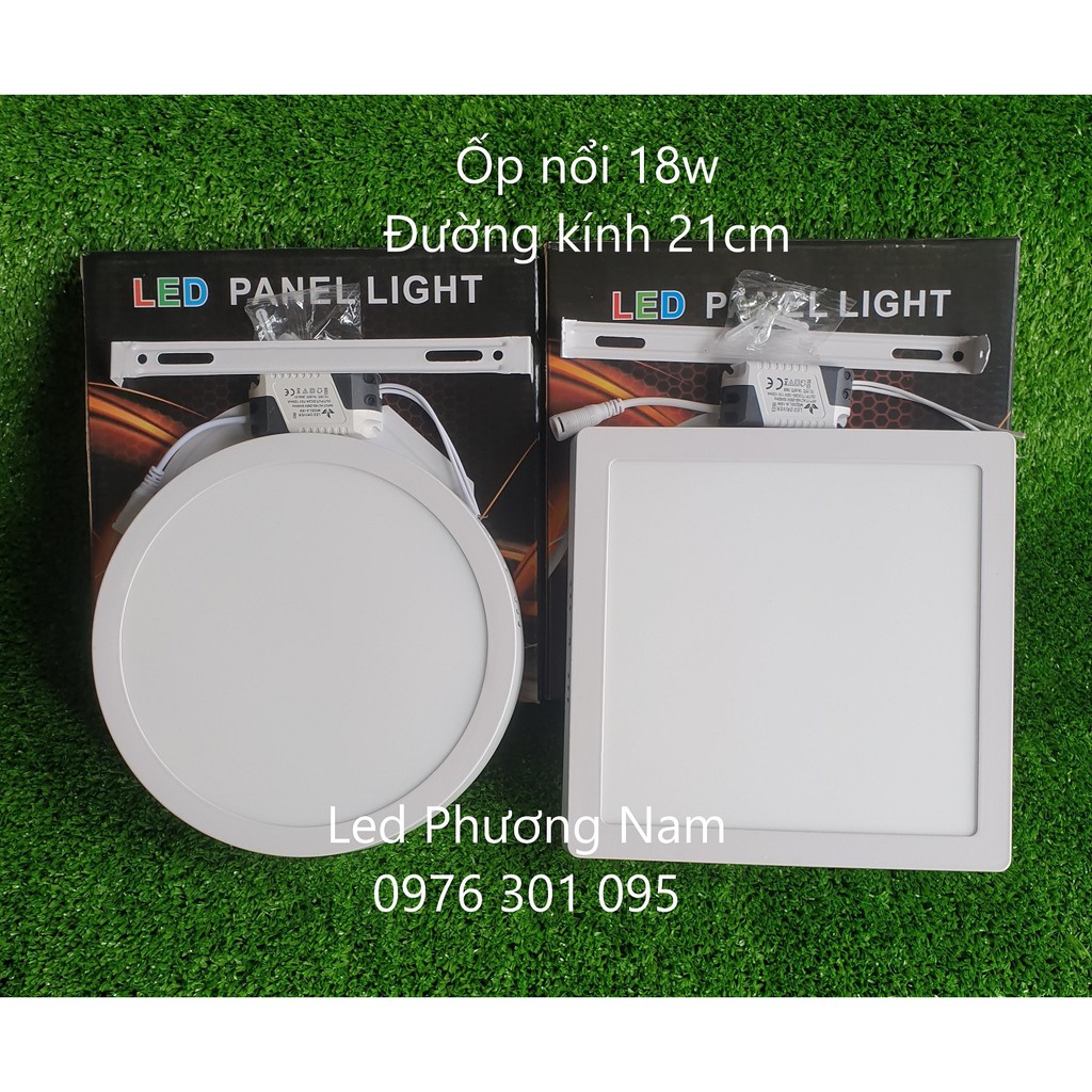 Đèn Led Ốp Nổi Tròn - Vuông 18w siêu sáng [ ốp trần]