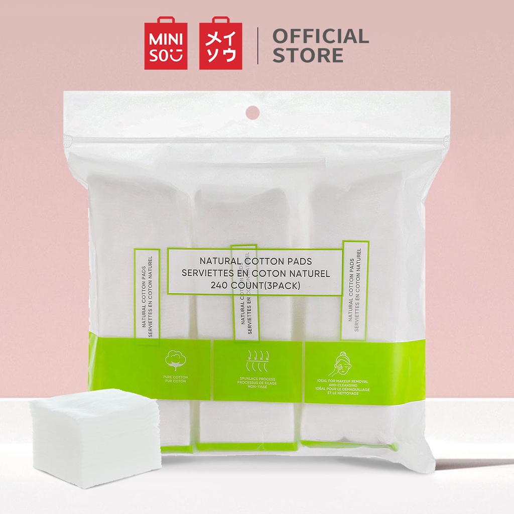 Bông tẩy trang Dụng cụ trang điểm Tẩy trang Miniso Cotton Pads Collection Một loạt các phong cách