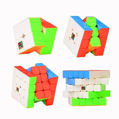 Bộ 4 Đồ Chơi Rubik Dạ Quang ( 2x2 - 3x3 - 4x4 - 5x5 ) Loại Xịn