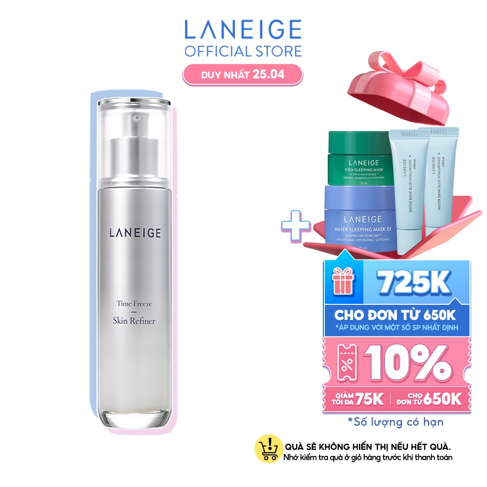 Nước cân bằng da giúp cải thiện nếp nhăn Laneige Time Freeze Skin Refiner 120ml