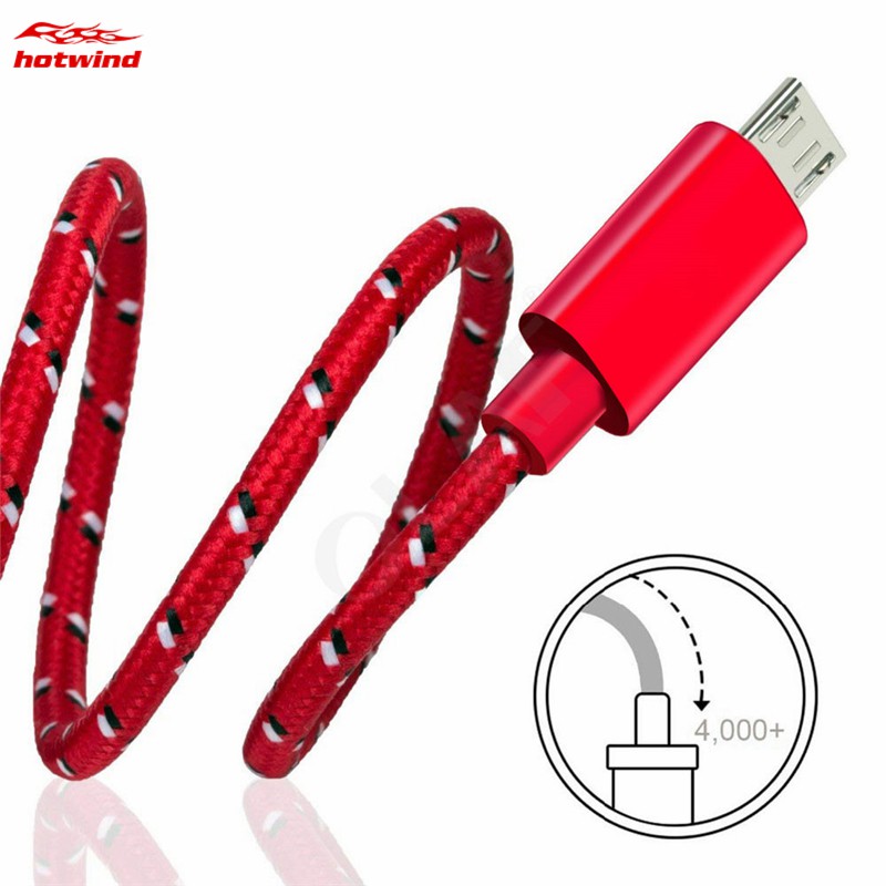 Dây Cáp Sạc Nhanh Micro Usb Bọc Vải Dù 1m/2m