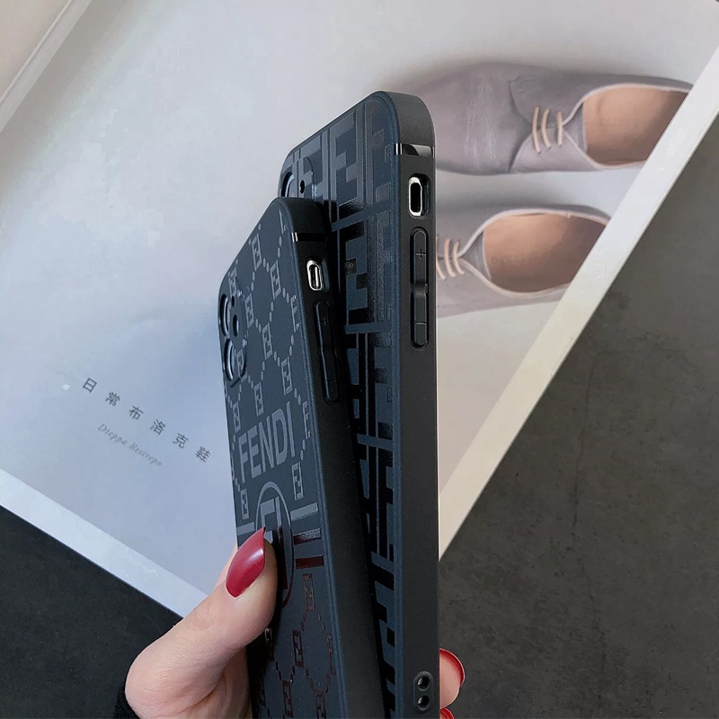 Ốp lưng iphone hình họa tiết Fen.dy cạnh vuông bảo vệ camera cho ip 7plus/8plus/x/xs/xsmax/11/12/13/pro/promax