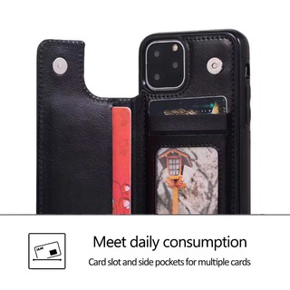 iphone 11 11pro 11pro tối đa Thẻ giữ bao da Điện thoại
