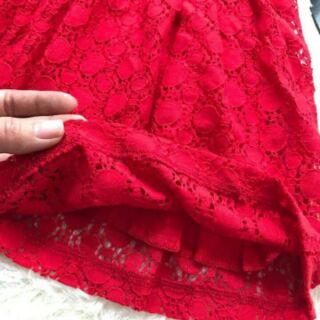 Váy ren đỏ HM sz 80-112cm