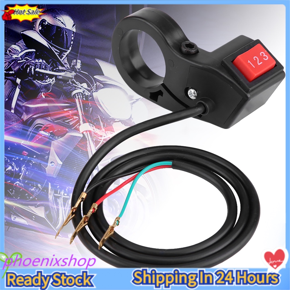 Công Tắc Chuyển Đổi Tốc Độ 22mm 7/8in 3 Cho Xe Máy Điện E-Bike