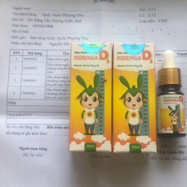 Dầu chùm ngây vtm d3