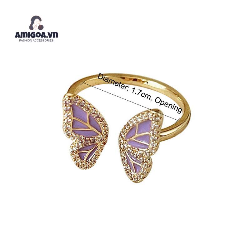 ✨✨ Nhẫn Hình Bướm Đính Ngọc Trai Thiết Kế Độc Đáo Thời Trang Cao Cấp