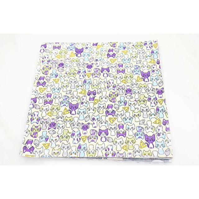 Set 50 tấm vải cotton họa tiết hoạt hình dùng làm đồ thủ công DIY