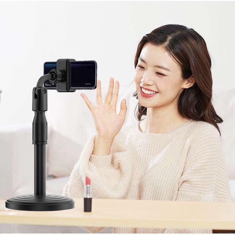 Giá Đỡ Điện Thoại Để Bàn Kẹp Điện Thoại Livestream Xem Video Xoay 360 Độ